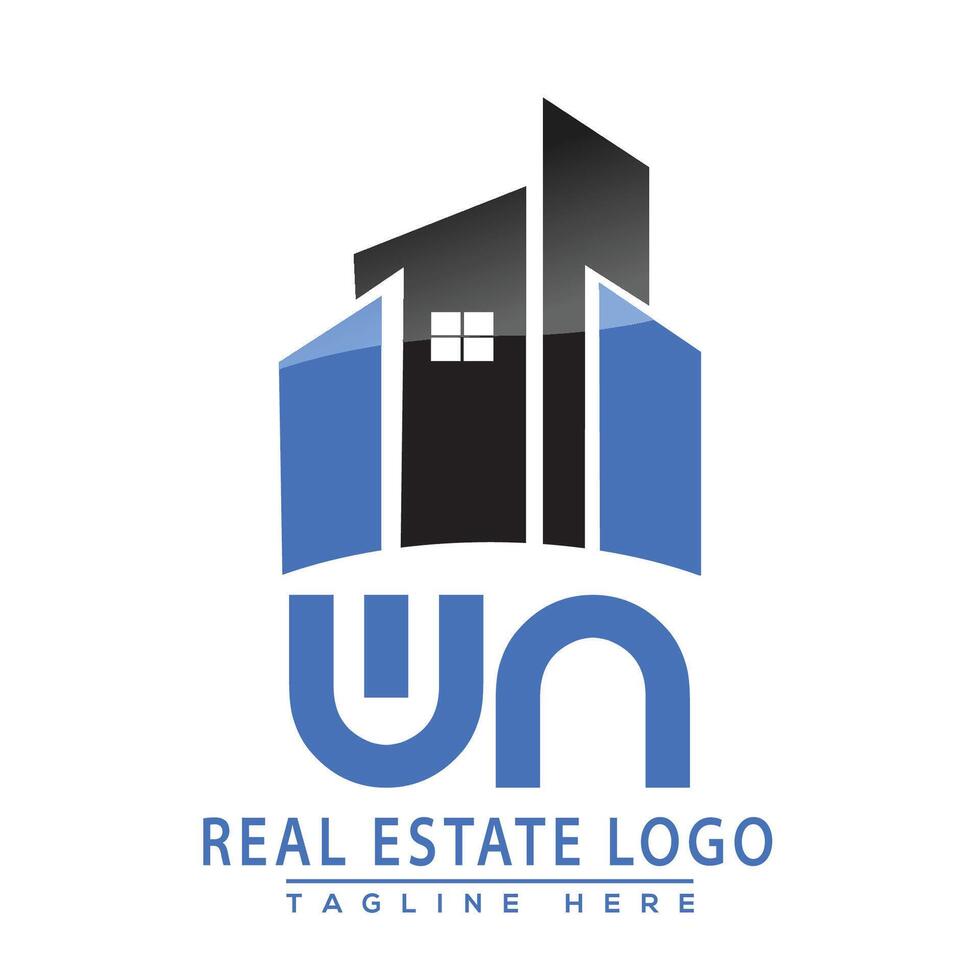 wn echt landgoed logo ontwerp huis logo voorraad vector. vector