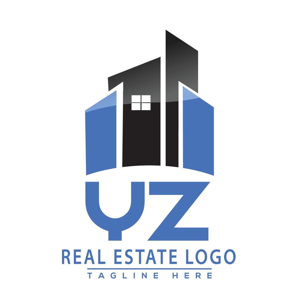 yz echt landgoed logo ontwerp huis logo voorraad vector. vector