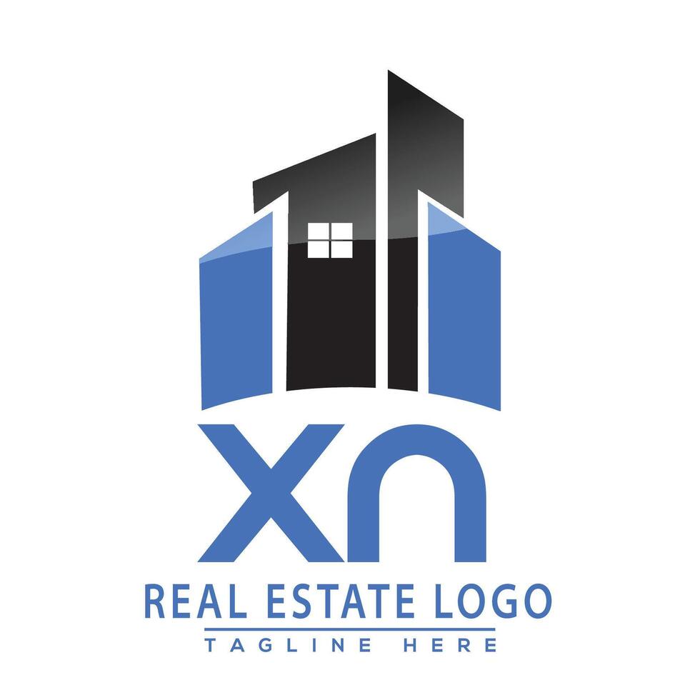 xn echt landgoed logo ontwerp huis logo voorraad vector. vector