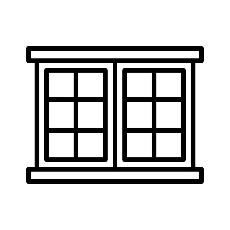 venster icoon vector ontwerp sjabloon in wit achtergrond