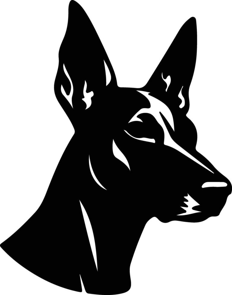 Farao hond silhouet portret vector