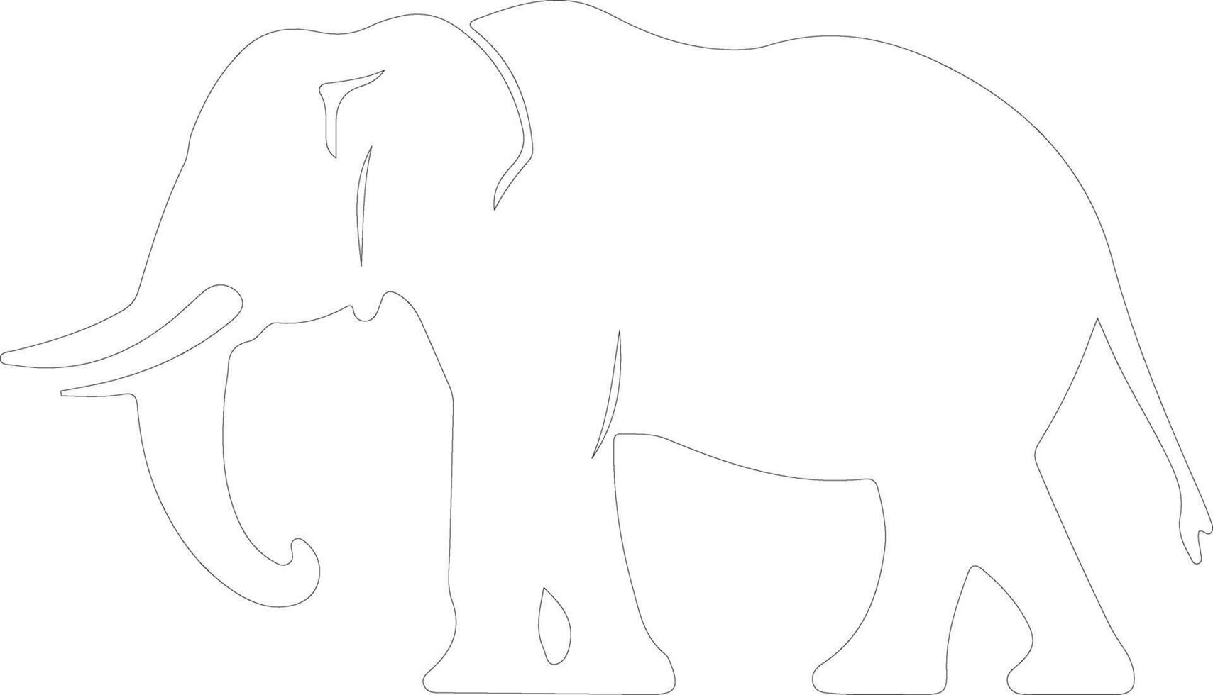 platybelodon schets silhouet vector