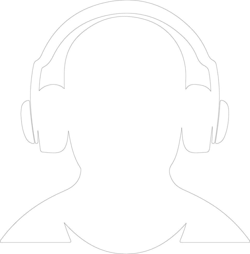 audio icoon schets silhouet vector
