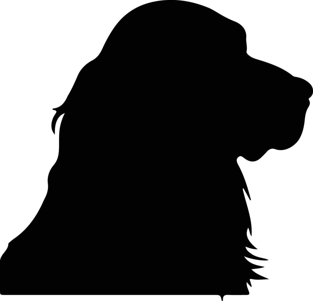 sussex spaniel zwart silhouet vector