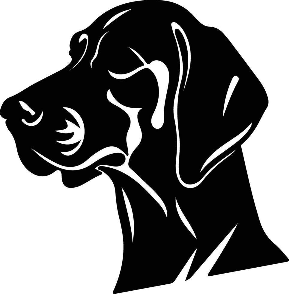 vizsla silhouet portret vector