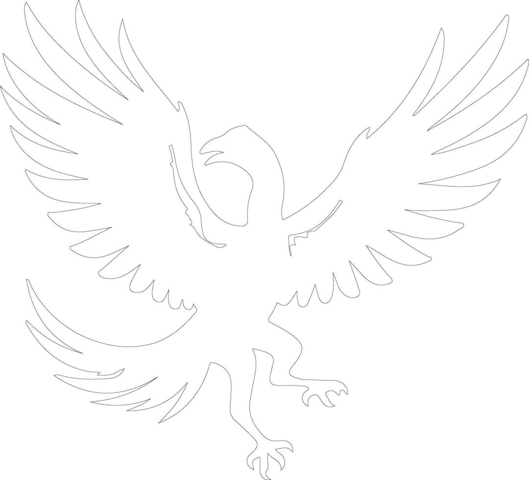 archaeopteryx schets silhouet vector