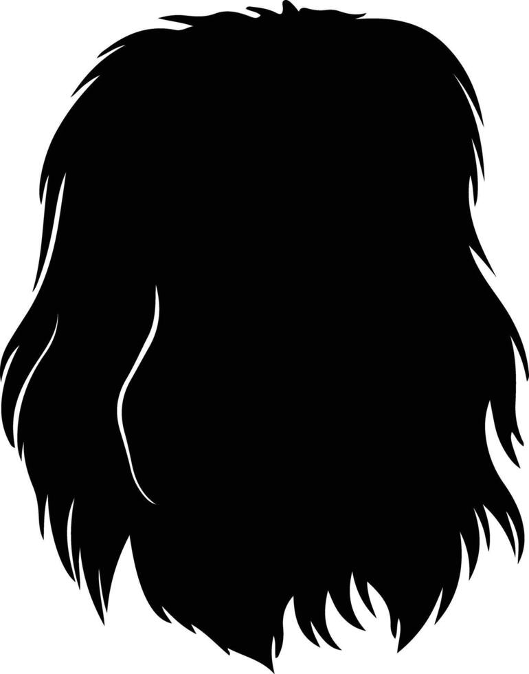 briard silhouet portret vector