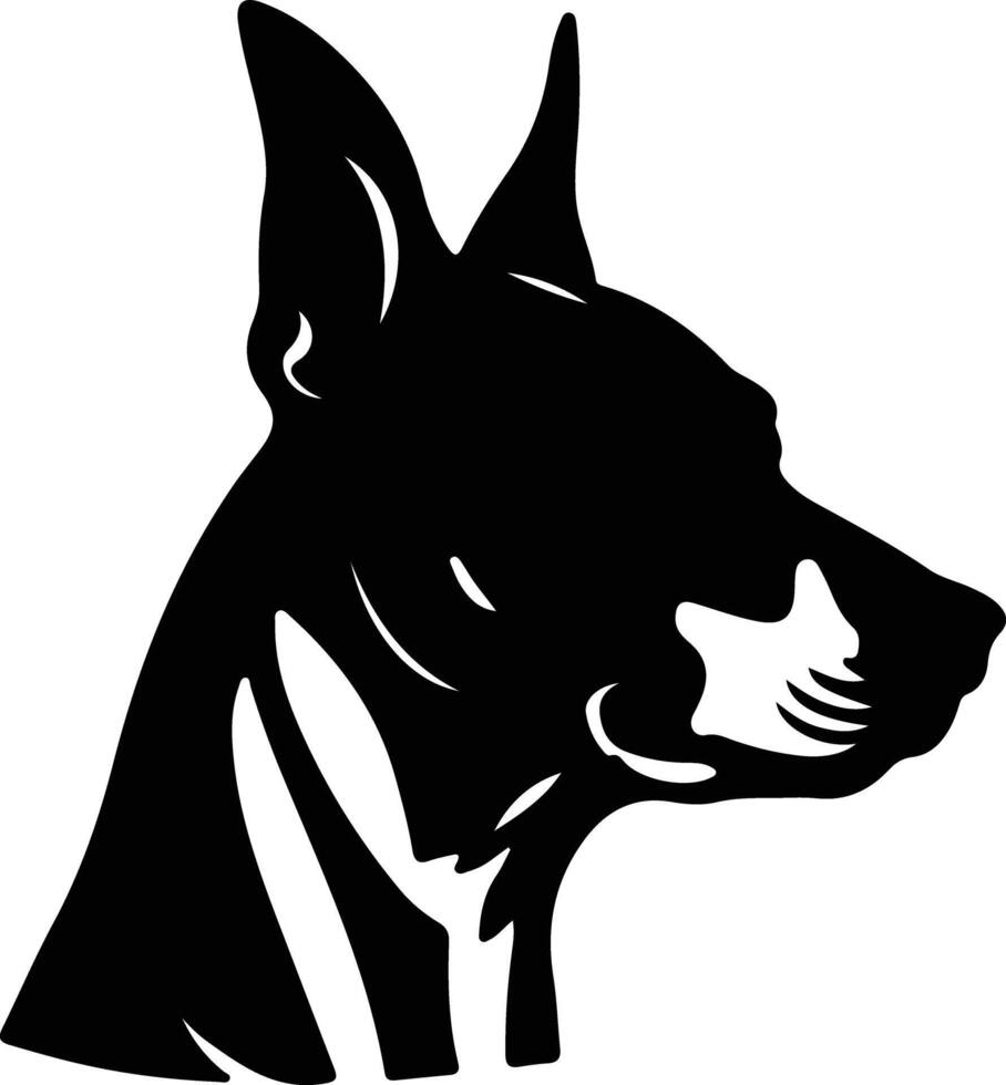 basenji silhouet portret vector