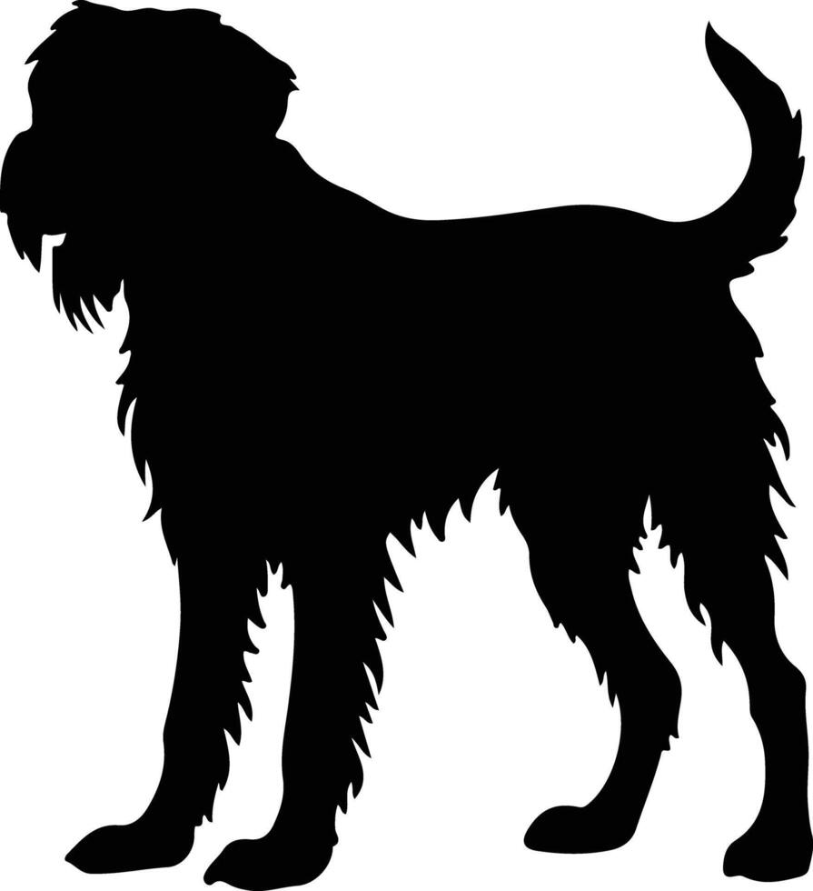 Iers wolfshond silhouet portret vector