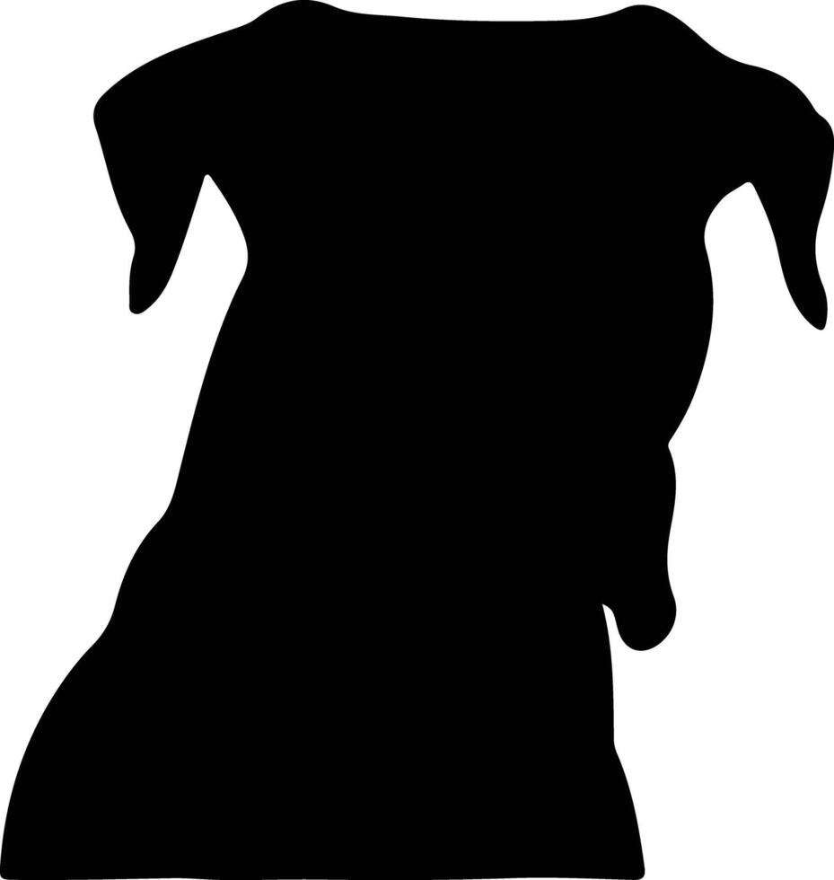 dogo Argentino zwart silhouet vector