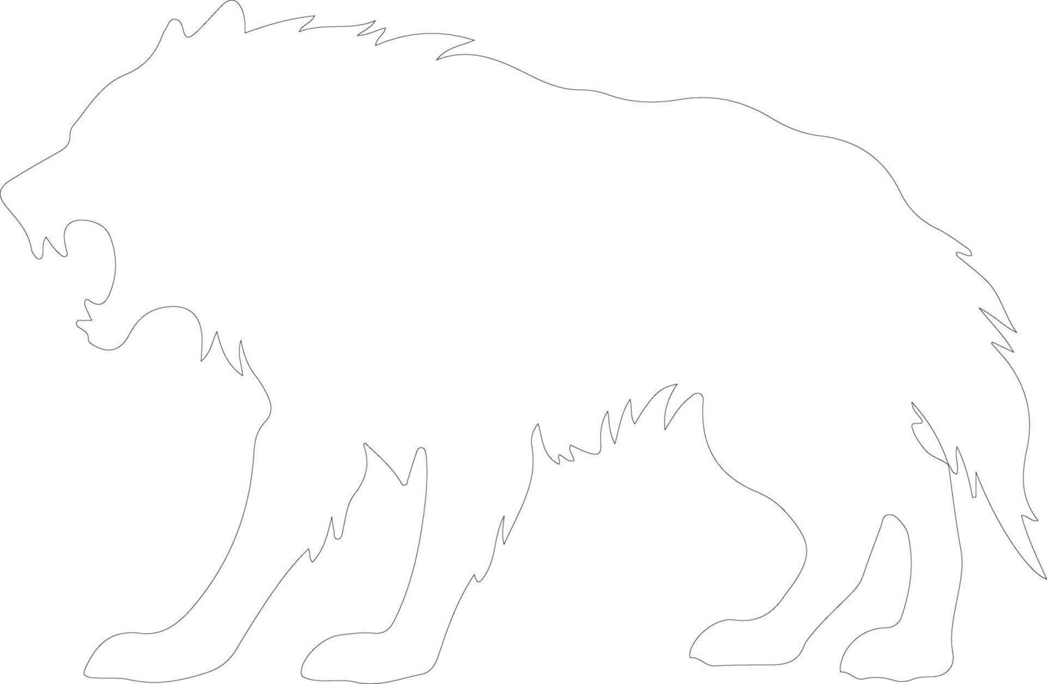 weerwolf schets silhouet vector