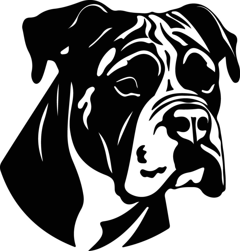 Amerikaans bulldog zwart silhouet vector