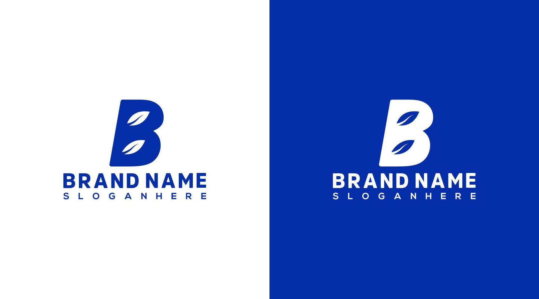 b brief monogram logo ontwerp b icoon natuur logo merk identiteit ontwerp.eps vector