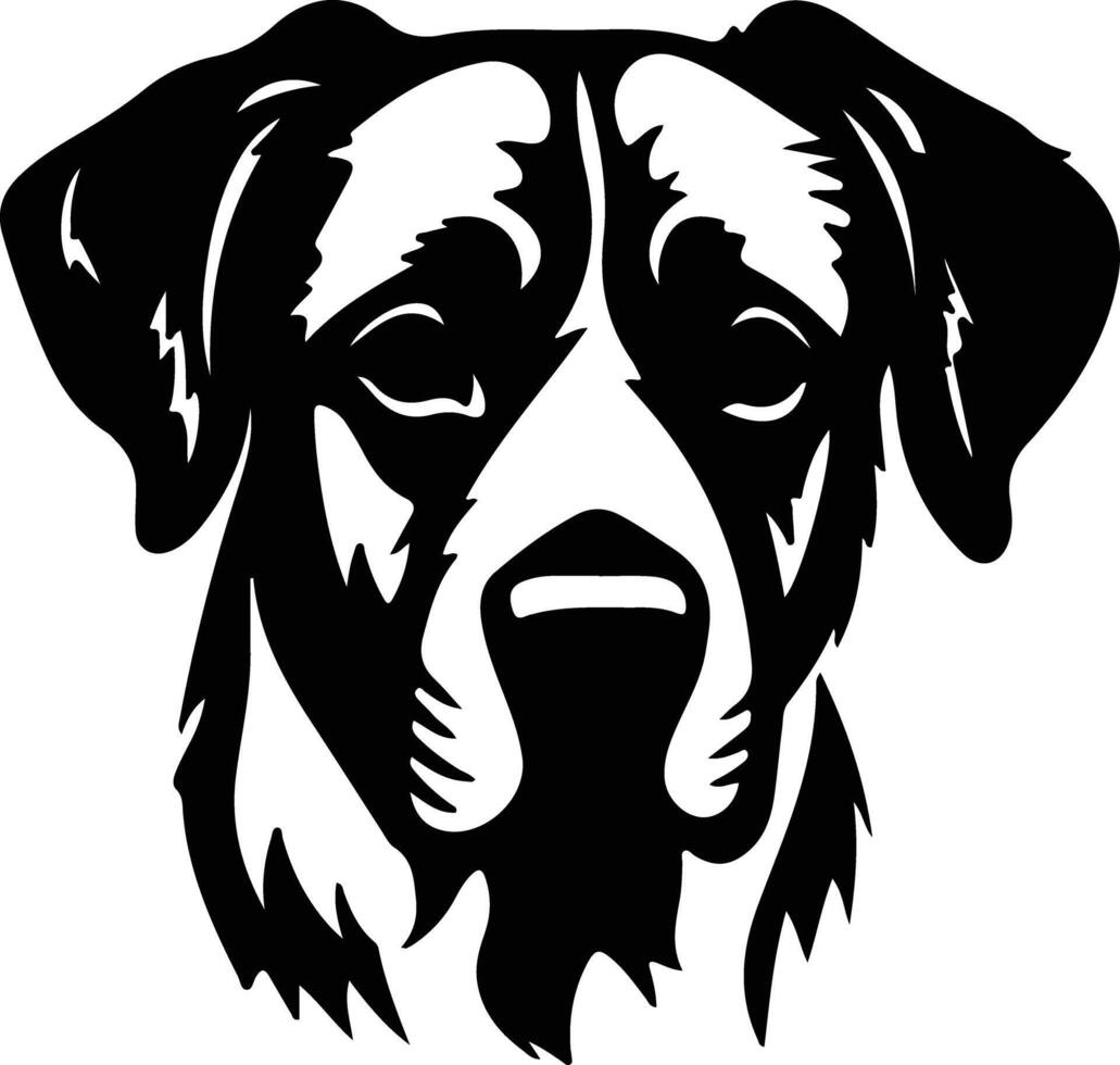 anatolisch herder hond silhouet portret vector