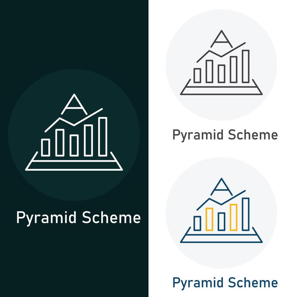 piramide regeling vector illustratie icoon ontwerp