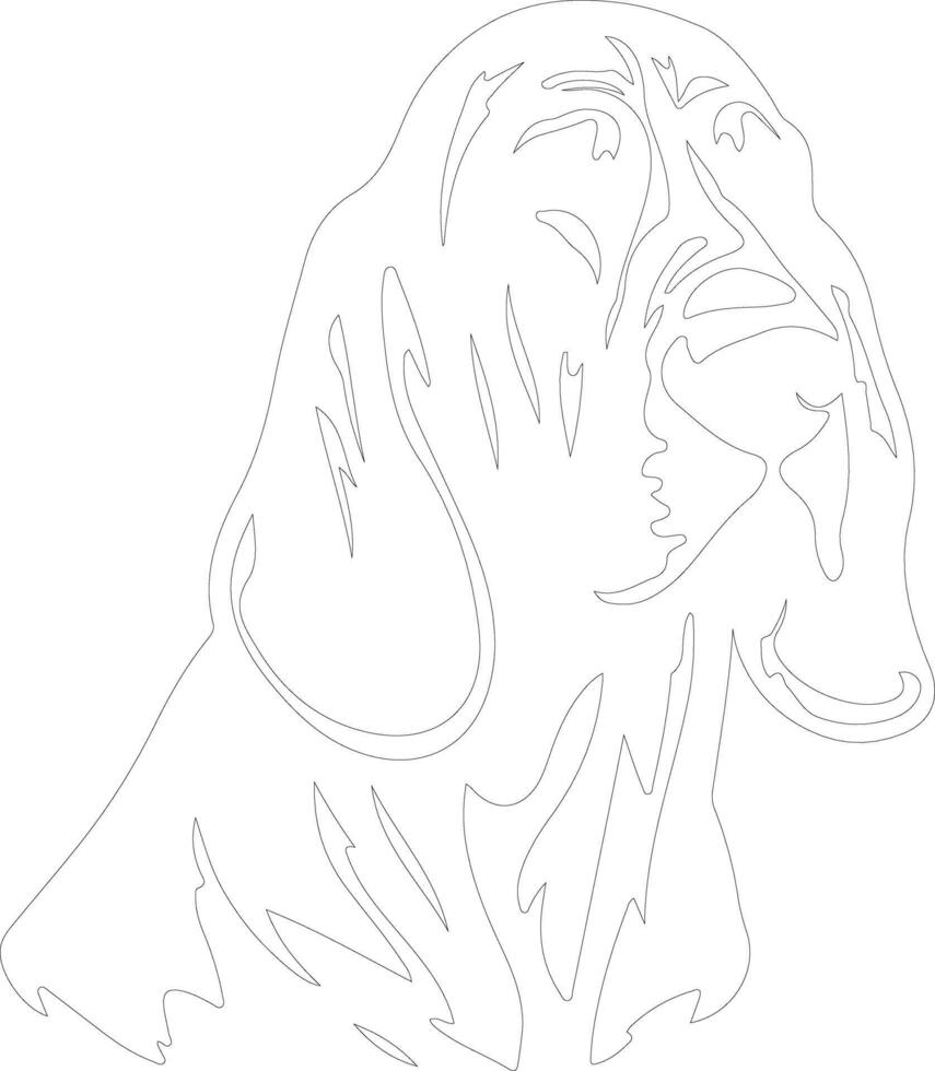 bloedhond schets silhouet vector