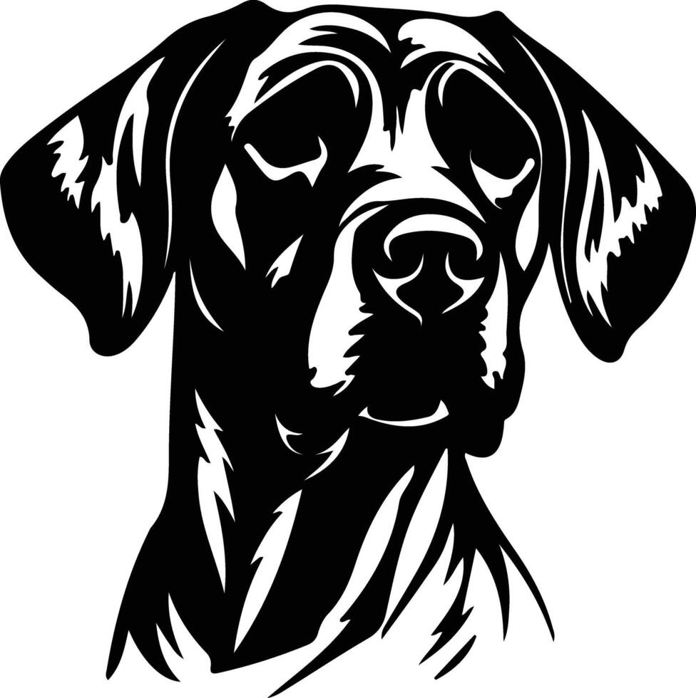 rhodesian ridgeback silhouet portret vector