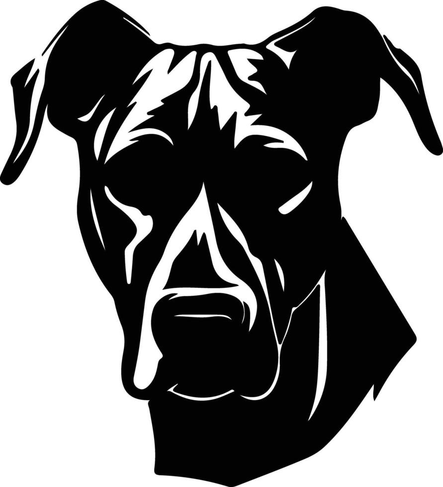 dogo Argentino silhouet portret vector