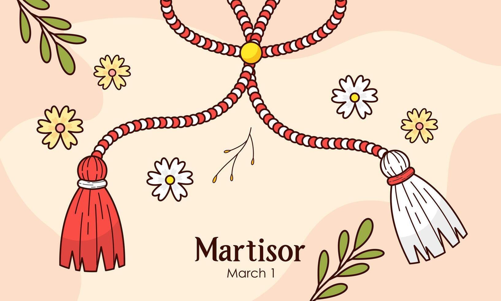 hand- getrokken illustratie van voorjaar symbolen martelaar vector