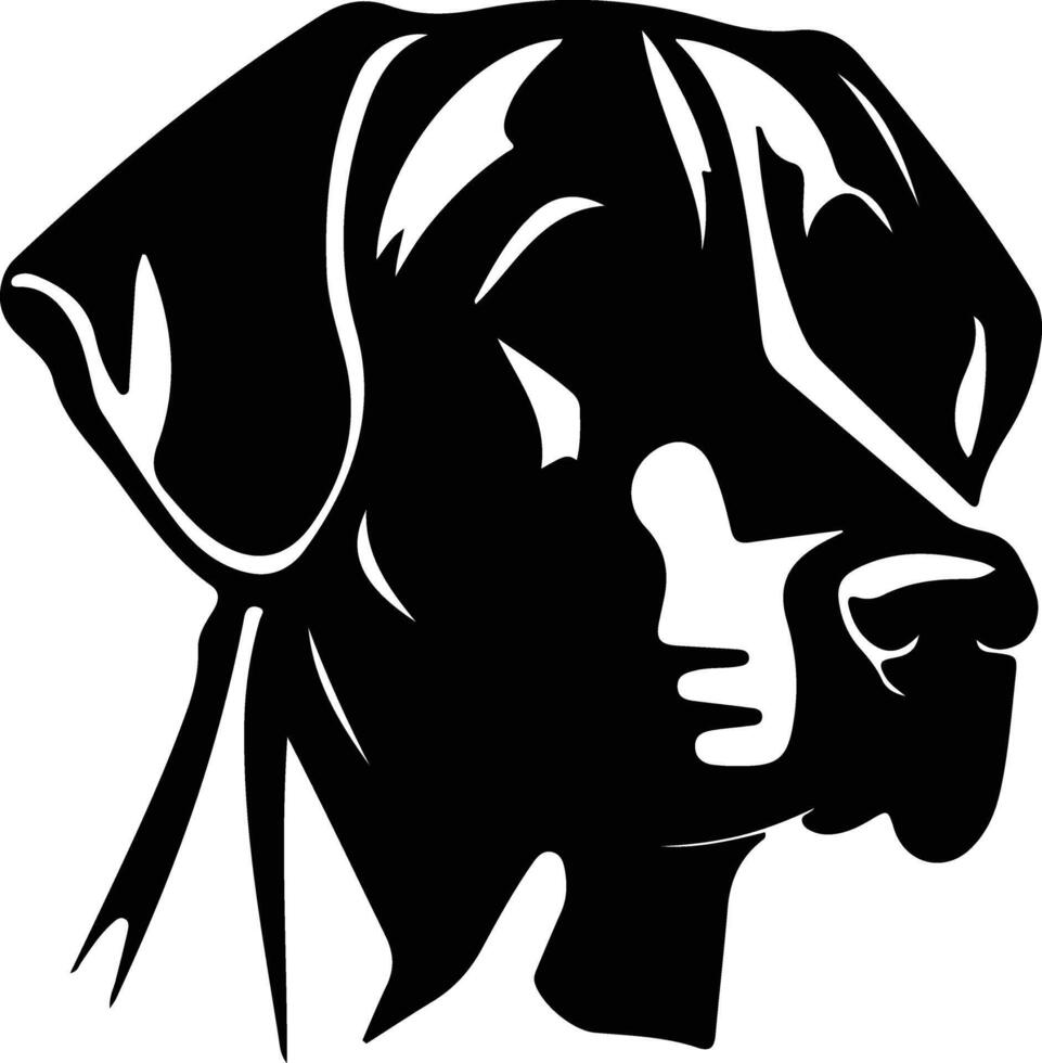 rhodesian ridgeback silhouet portret vector