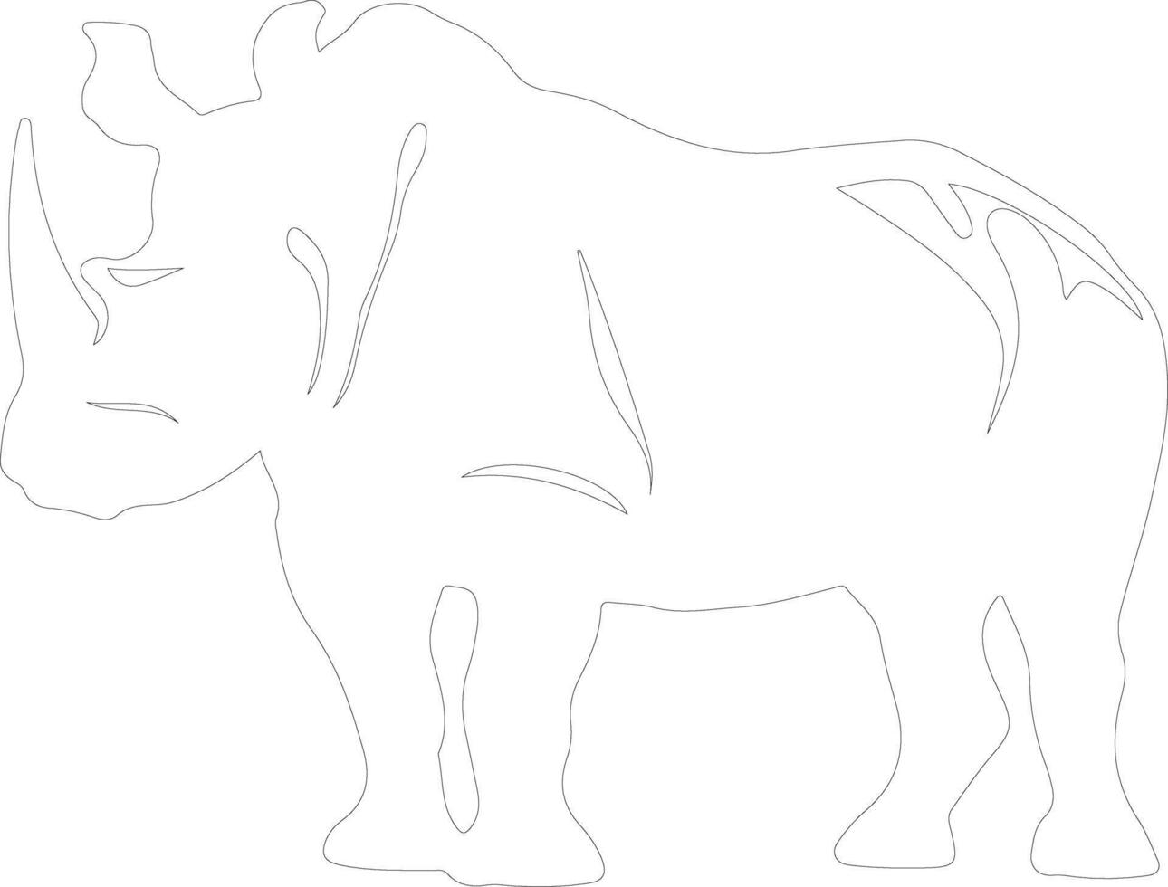 arsinoitherium schets silhouet vector