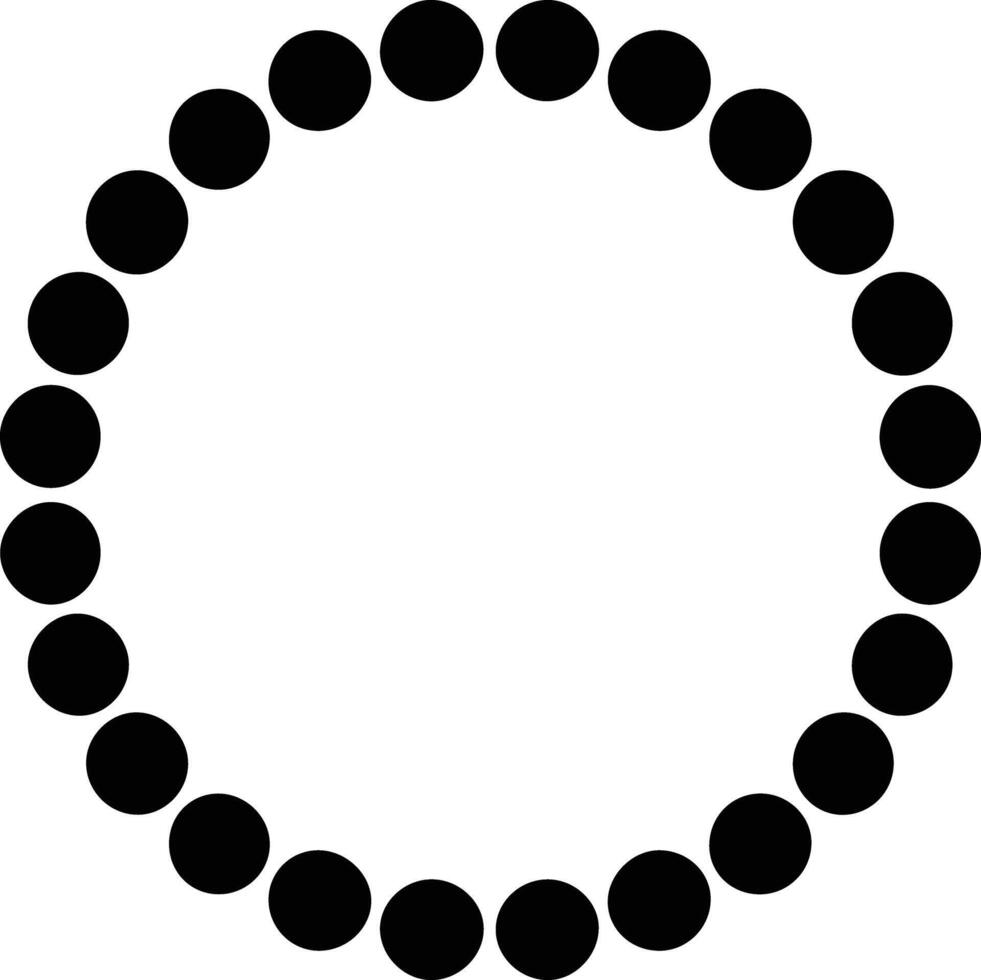 cirkel zwart silhouet vector