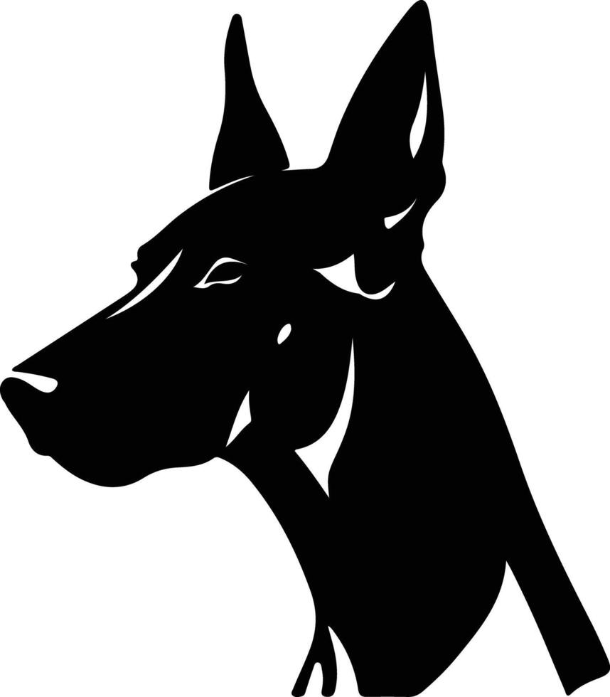 Farao hond silhouet portret vector