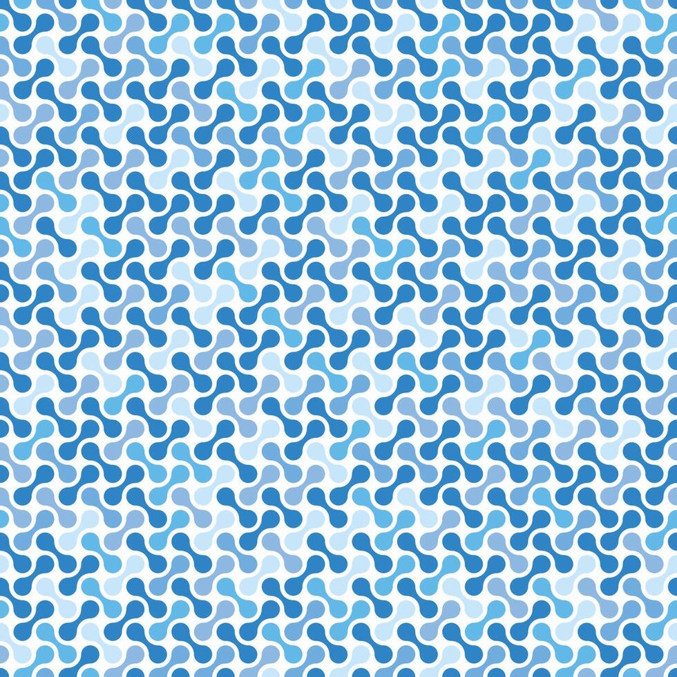 blauw naadloos metaballs patroon vector