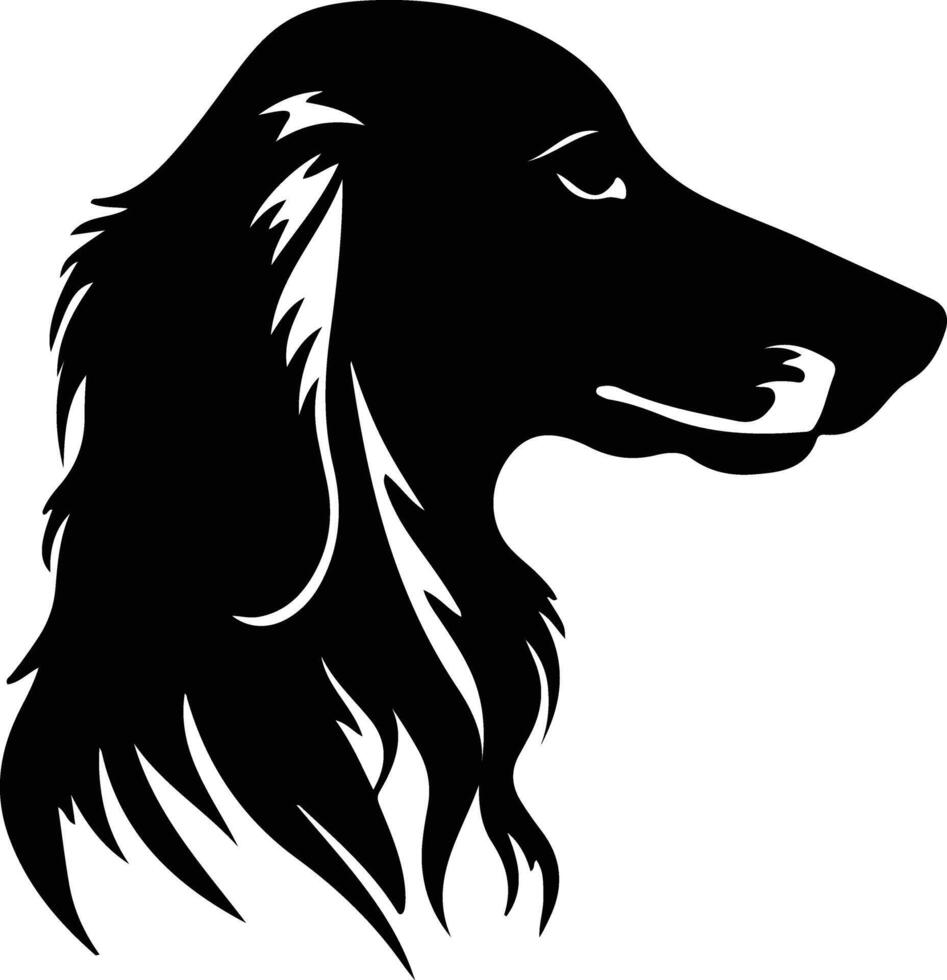 saluki silhouet portret vector