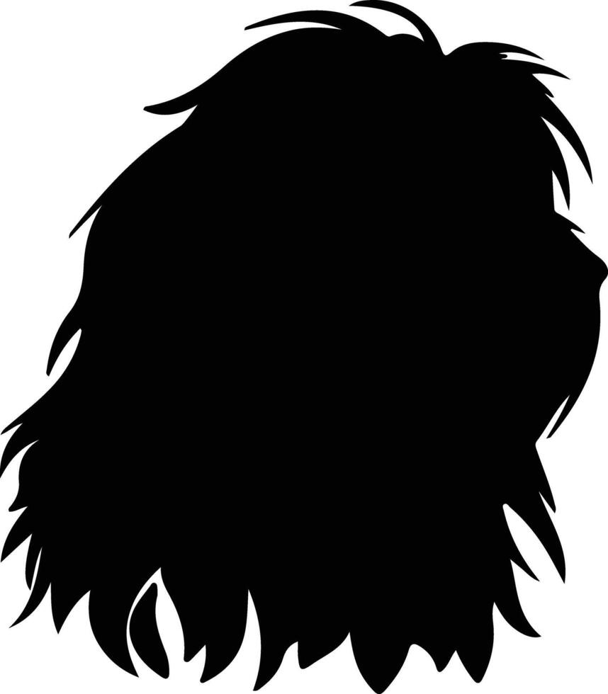 puli silhouet portret vector