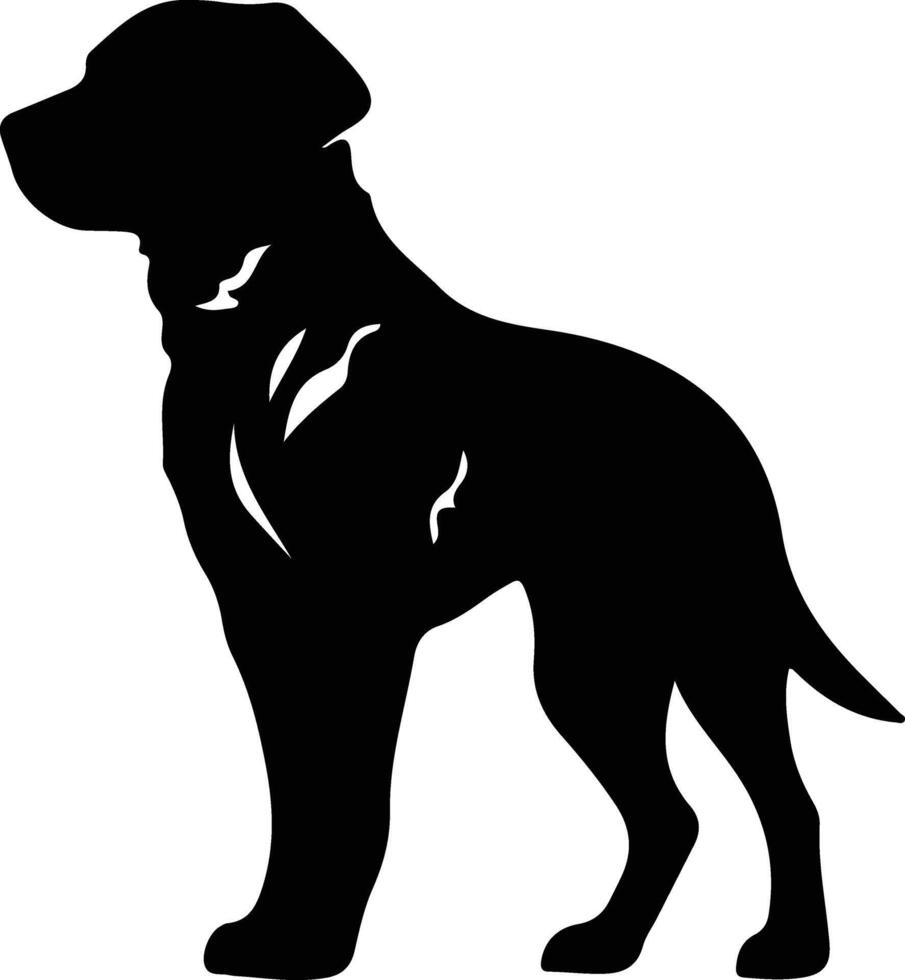 chesapeake baai retriever zwart silhouet vector