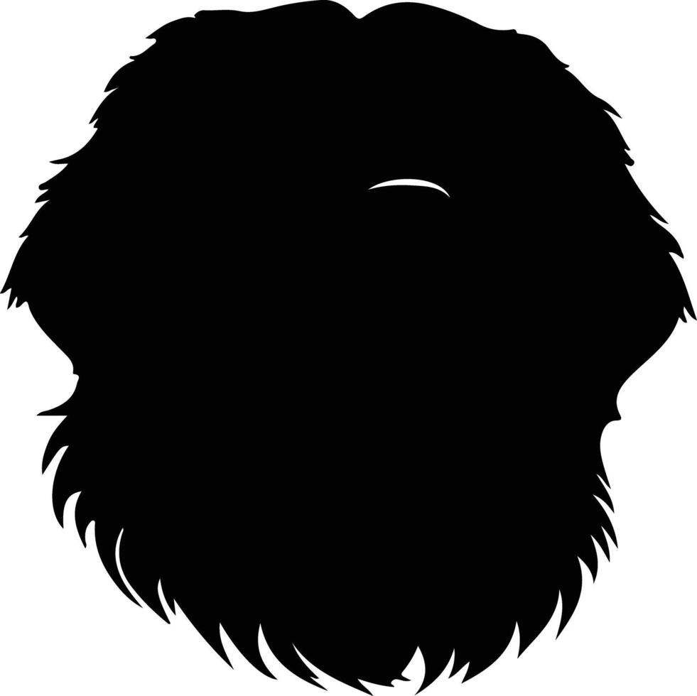 Tibetaans mastiff silhouet portret vector