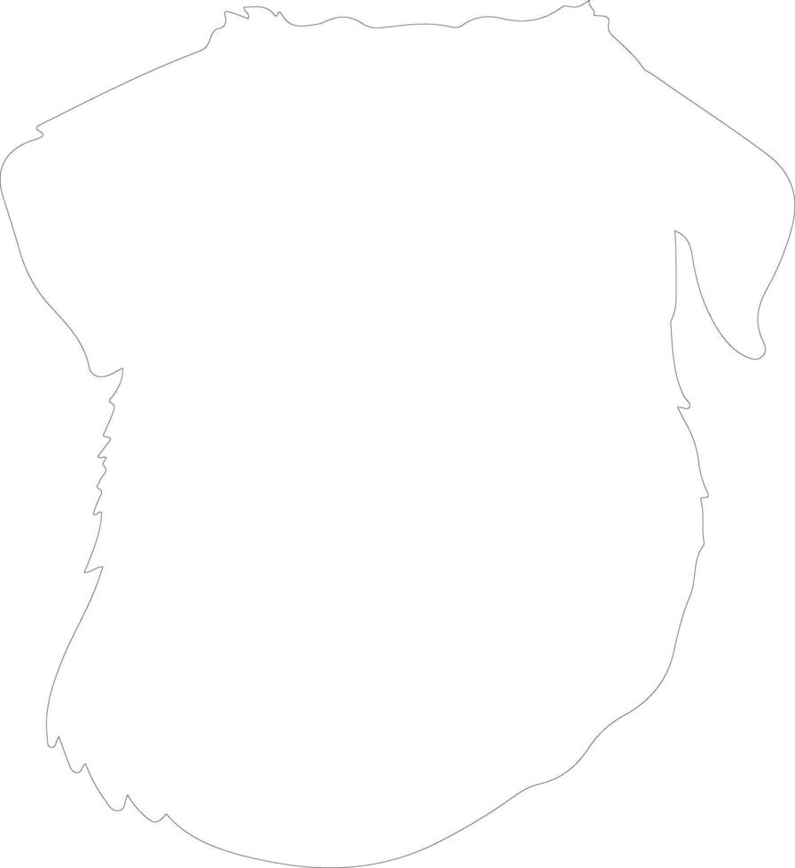 rottweiler schets silhouet vector