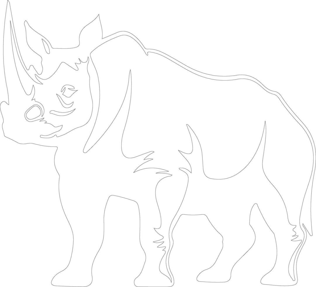 torosaurus schets silhouet vector