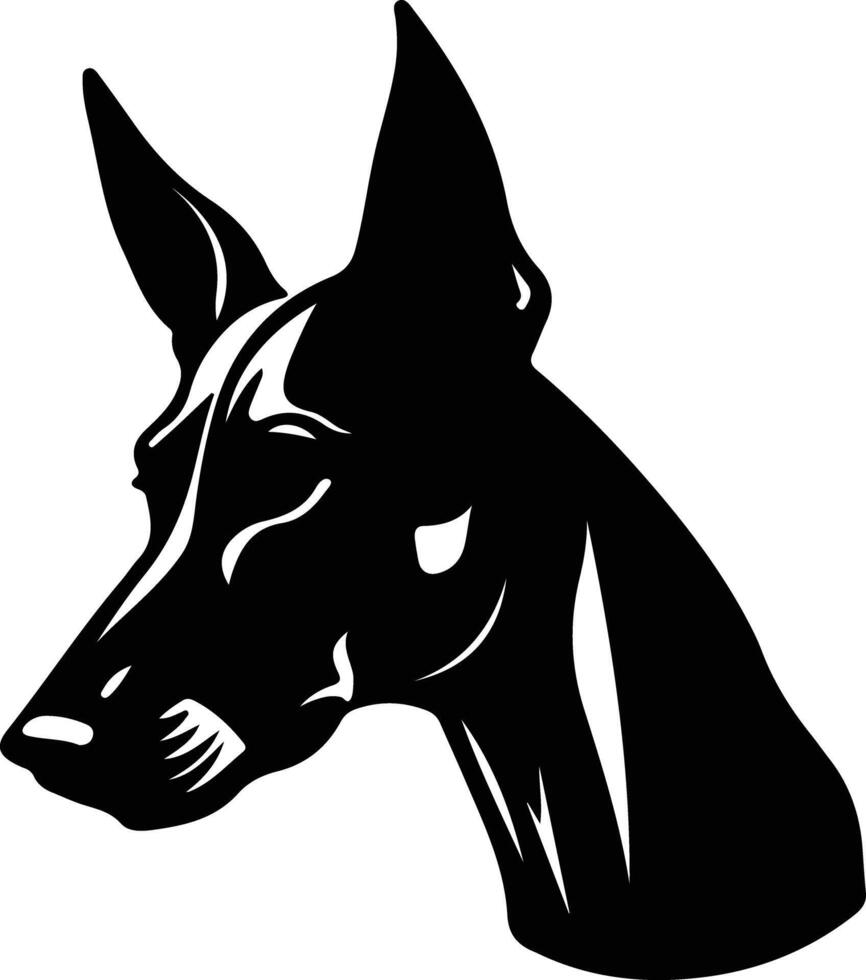 Farao hond silhouet portret vector