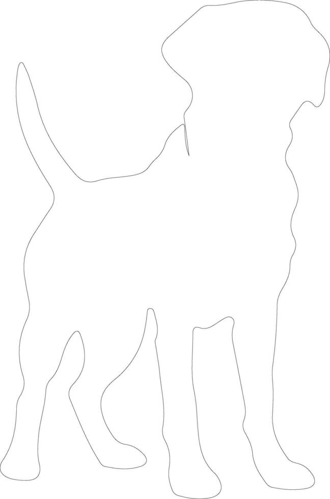 chesapeake baai retriever schets silhouet vector