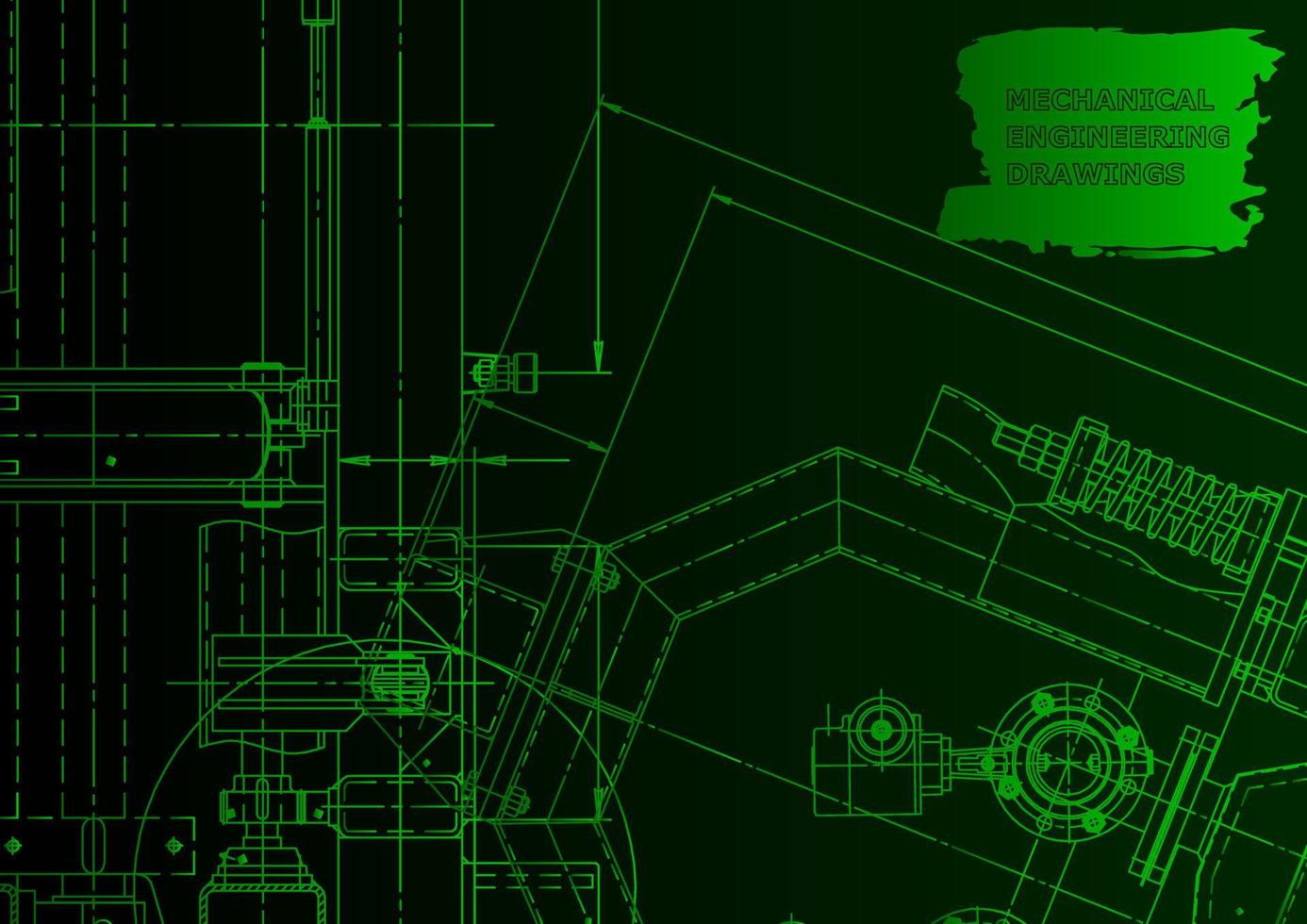 computerondersteunde ontwerpsystemen. technische illustraties, achtergrond vector