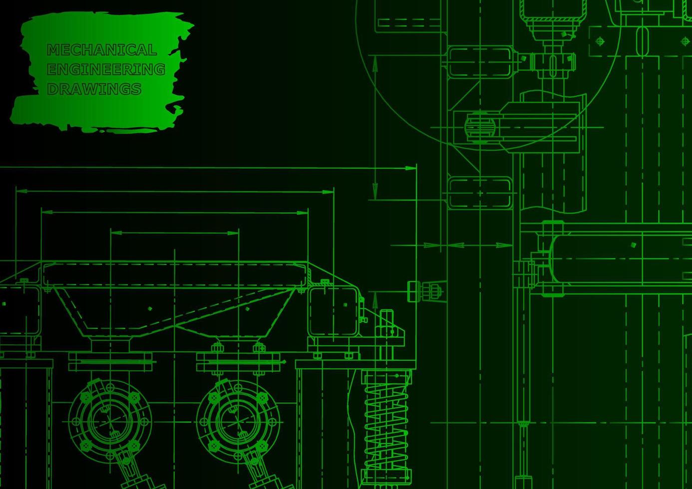 machinebouw industrie. computerondersteunde ontwerpsystemen vector