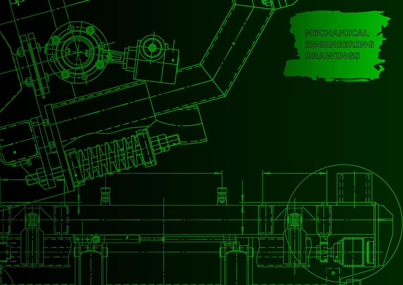 machinebouw industrie. computerondersteunde ontwerpsystemen vector