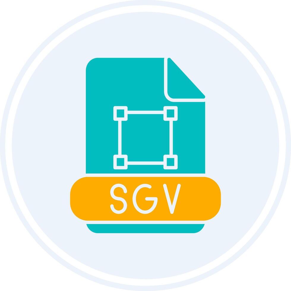 SVG glyph twee kleur cirkel icoon vector