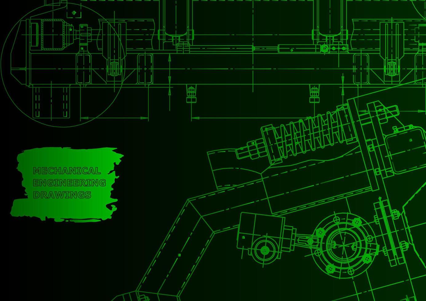 machinebouw industrie. computerondersteunde ontwerpsystemen vector