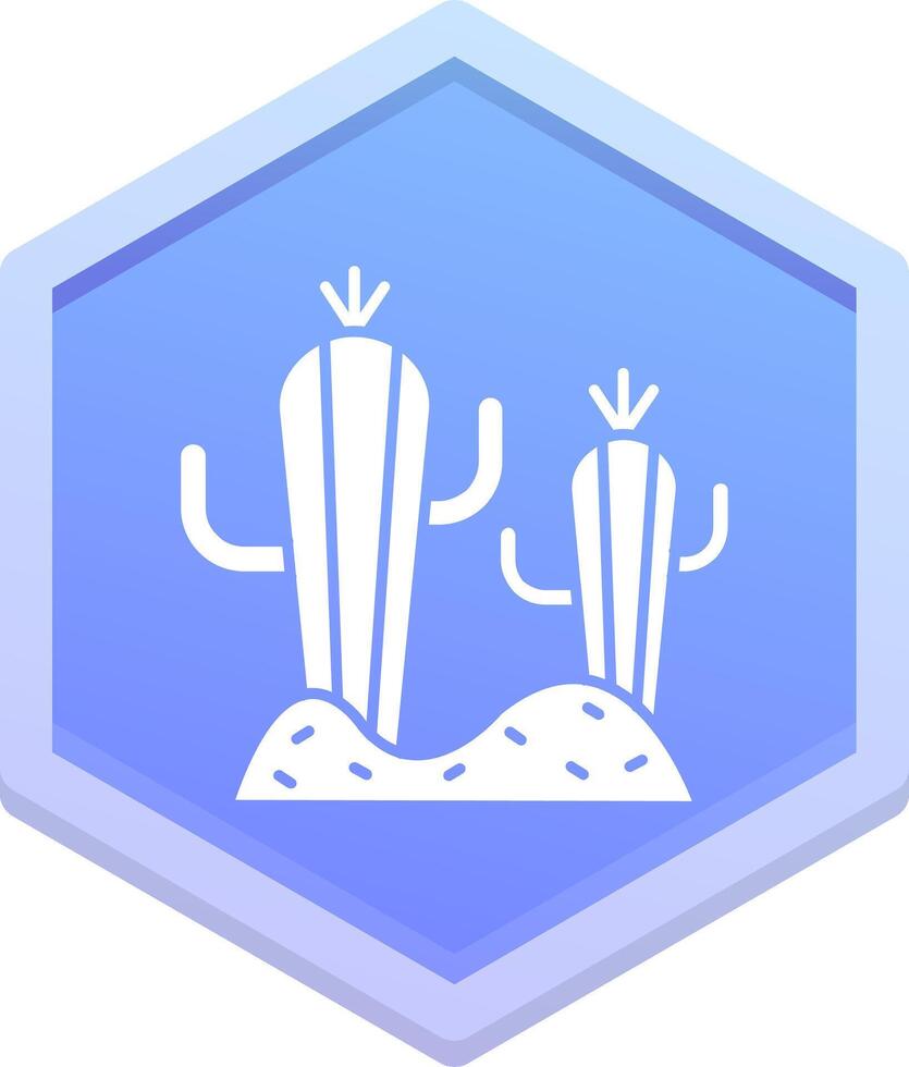 cactus veelhoek icoon vector