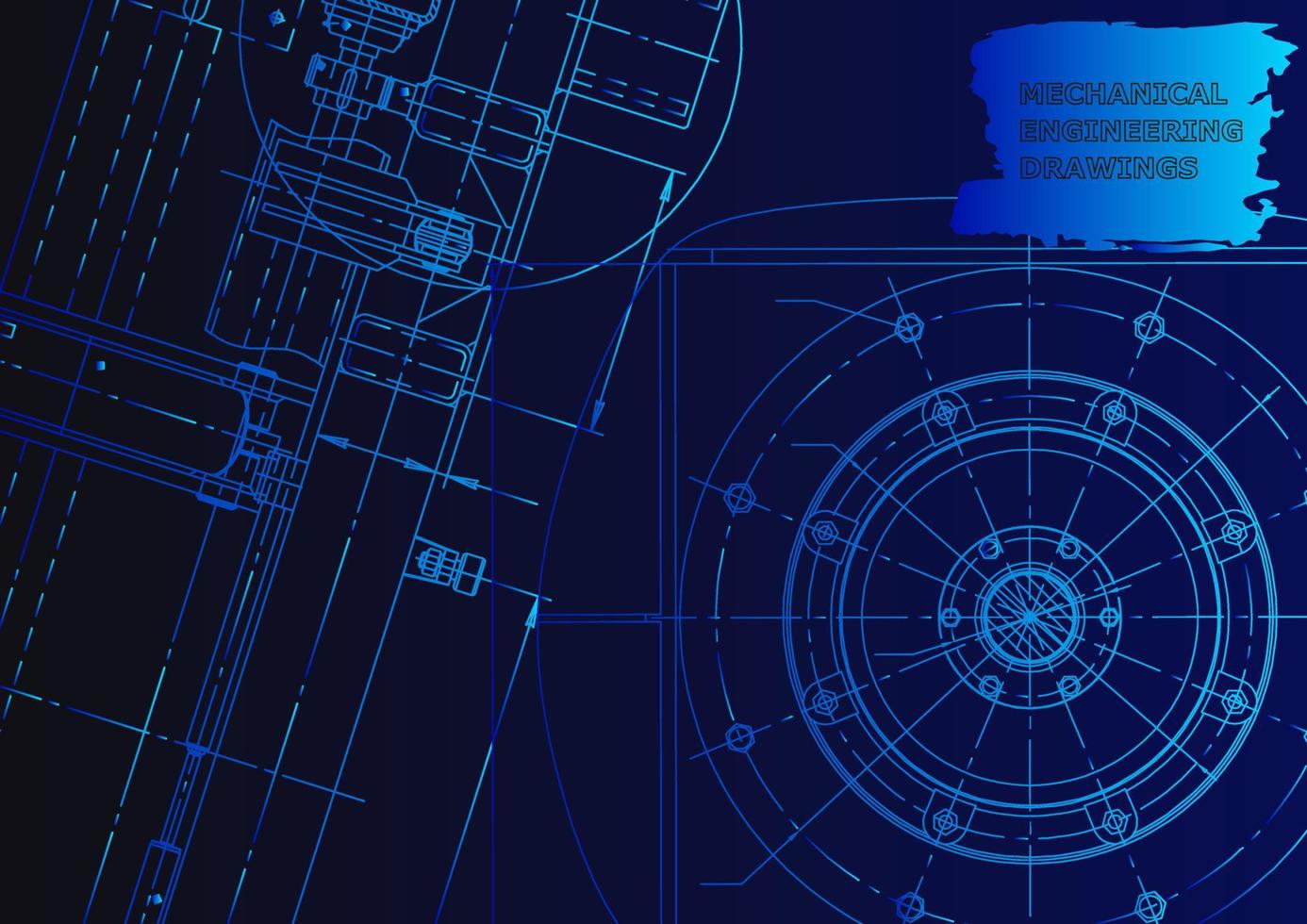 machinebouw industrie. computerondersteunde ontwerpsystemen vector