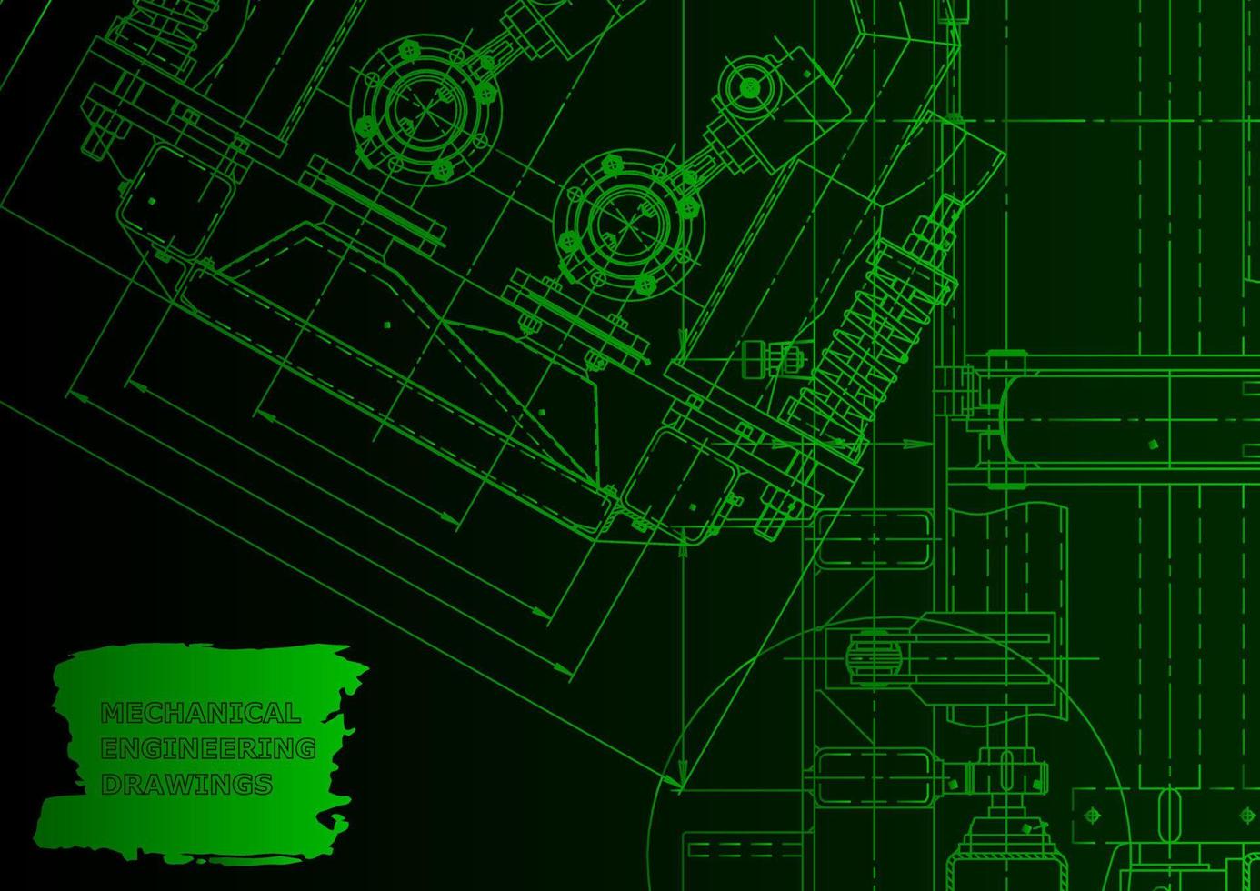 machinebouw industrie. computerondersteunde ontwerpsystemen vector