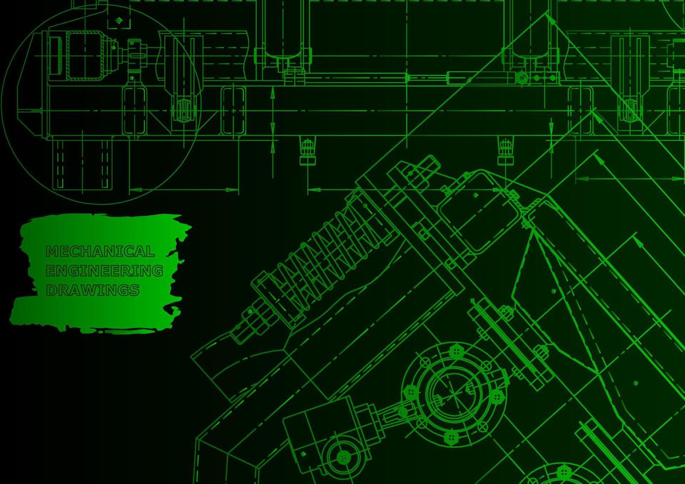 machinebouw industrie. computerondersteunde ontwerpsystemen vector