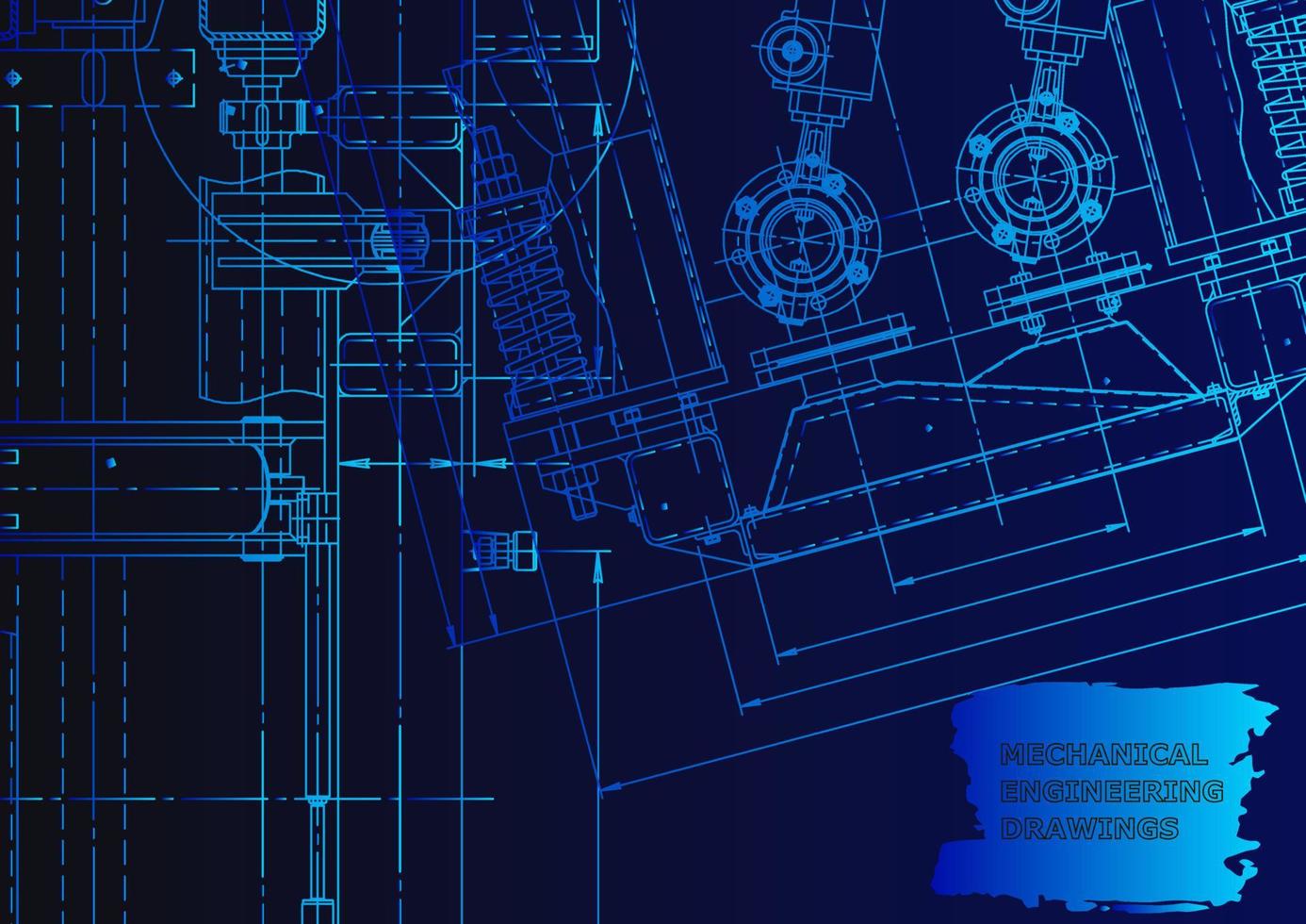 machinebouw industrie. computerondersteunde ontwerpsystemen vector