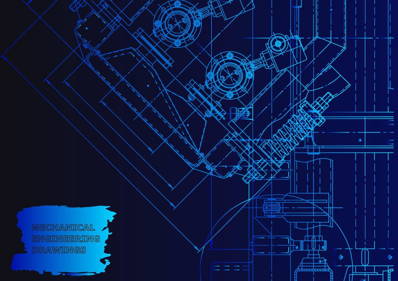 machinebouw industrie. computerondersteunde ontwerpsystemen vector