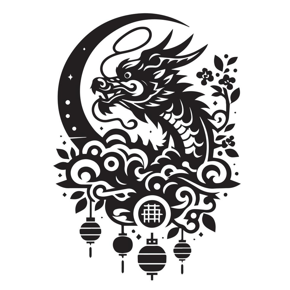 Chinese nieuw jaar clip art illustratie vector