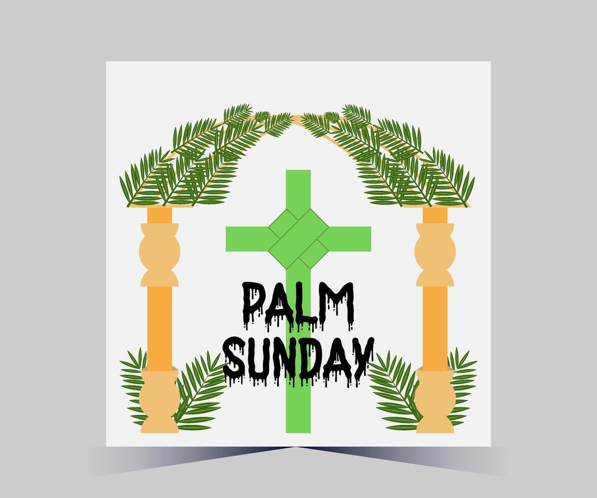 palm zondag vector illustratie