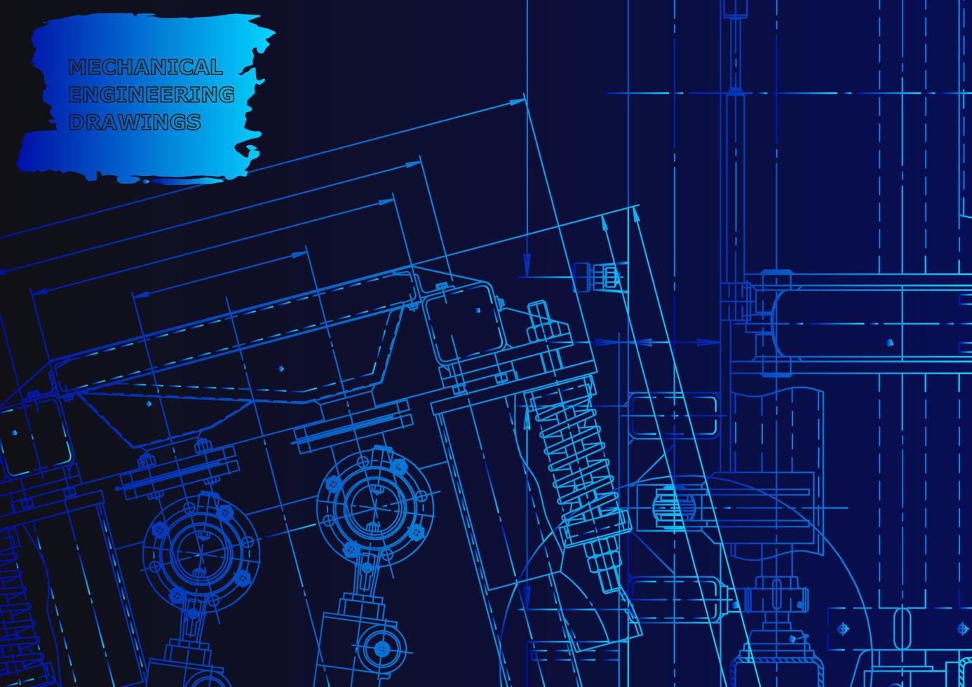 machinebouw industrie. computerondersteunde ontwerpsystemen vector